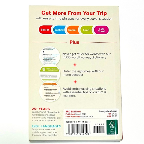 Prague & Czech Rep Guide, Phrasebook/Dictionary, Michelin Map Czech & Slovak - Picture 8 of 16